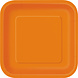 Borden Vierkant Oranje 23cm 14st Borden Vierkant Oranje 23cm 14st