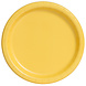 Gele Borden Rond 17,5cm 8st Gele Borden Rond 17,5cm 8st