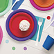 Rode Borden Rond 17,5cm 8st Rode Borden Rond 17,5cm 8st