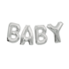 Folie Ballon Baby Zilver 35cm Folie Ballon Baby Zilver 35cm