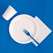 Blauw Tafelkleed Compact 2,74m Blauw Tafelkleed Compact 2,74m