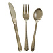 Goud Bestek 19,7cm 18 delig Goud Bestek 19,7cm 18 delig