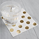 Gouden Servetten Confetti 25cm 16st Gouden Servetten Confetti 25cm 16st