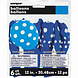 Blauwe Ballonnen Witte Stippen 30cm 6st Blauwe Ballonnen Witte Stippen 30cm 6st