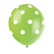 12" Latex Ballonnen 6st - Lime Green Dots 12" Latex Ballonnen 6st - Lime Green Dots
