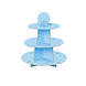 Cupcake Etagere Stippen Blauw 34cm Cupcake Etagere Stippen Blauw 34cm