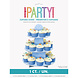 Cupcake Etagere Stippen Blauw 34cm Cupcake Etagere Stippen Blauw 34cm