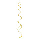 Hangdecoratie Goud 66cm 8st Hangdecoratie Goud 66cm 8st