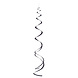 Hangdecoratie Zwart 66cm 8st Hangdecoratie Zwart 66cm 8st