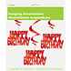 Hangdecoratie Happy Birthday Rood 81cm 3st Hangdecoratie Happy Birthday Rood 81cm 3st