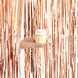 Deurgordijn Rose Gouden Metallic Folie 2,4m Deurgordijn Rose Gouden Metallic Folie 2,4m