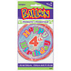 Helium Ballon 4 Jaar Glitters 45cm leeg Helium Ballon 4 Jaar Glitters 45cm leeg