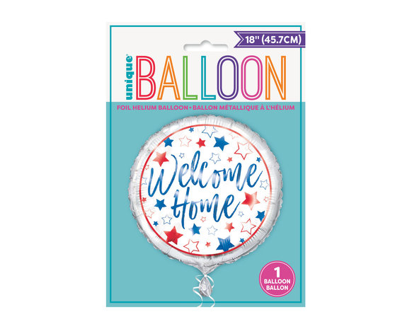 George Hanbury Mark Grof Helium Ballon Welkom Thuis Sterren 45cm leeg - Partywinkel
