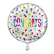 Helium Ballon Congrats Confetti 45cm leeg Helium Ballon Congrats Confetti 45cm leeg