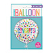 Helium Ballon Congrats Confetti 45cm leeg Helium Ballon Congrats Confetti 45cm leeg