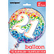 Helium Ballon 21 jaar Sterren leeg Helium Ballon 21 jaar Sterren leeg