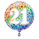 Helium Ballon 21 jaar Sterren leeg Helium Ballon 21 jaar Sterren leeg