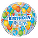 Helium Ballon Birthday Boy 45cm leeg Helium Ballon Birthday Boy 45cm leeg