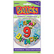 Helium Ballon 9 Jaar Glitters 45cm leeg Helium Ballon 9 Jaar Glitters 45cm leeg