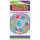 Helium Ballon 6 Jaar Glitters 45cm leeg Helium Ballon 6 Jaar Glitters 45cm leeg