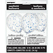 Confetti Ballonnen Blauw 30cm 6st Confetti Ballonnen Blauw 30cm 6st