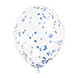 Confetti Ballonnen Blauw 30cm 6st Confetti Ballonnen Blauw 30cm 6st