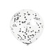 Confetti Ballonnen Zwart 40cm 6st Confetti Ballonnen Zwart 40cm 6st