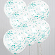Confetti Ballonnen Turquoise 40cm 6st Confetti Ballonnen Turquoise 40cm 6st