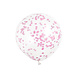 Confetti Ballonnen Roze 40cm 6st Confetti Ballonnen Roze 40cm 6st
