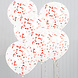 Confetti Ballonnen Rood 40cm 6st Confetti Ballonnen Rood 40cm 6st