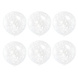 Confetti Ballonnen Wit 30,5cm 6st Confetti Ballonnen Wit 30,5cm 6st