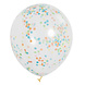 Confetti Ballonnen Gekleurd 30,5cm 6st Confetti Ballonnen Gekleurd 30,5cm 6st