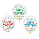 Confetti Ballonnen Happy Birthday Gekleurd 30cm 6st Confetti Ballonnen Happy Birthday Gekleurd 30cm 6st