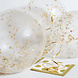 Confetti Ballonnen Goud 30,5cm 6st Confetti Ballonnen Goud 30,5cm 6st