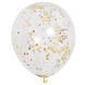 Confetti Ballonnen Goud 30,5cm 6st Confetti Ballonnen Goud 30,5cm 6st