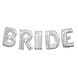 Folie Ballon Bride Zilver Leeg 2,74m Folie Ballon Bride Zilver Leeg 2,74m