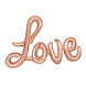Folie Ballon Love Rose Goud Leeg 2,74m Folie Ballon Love Rose Goud Leeg 2,74m
