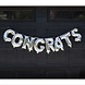 Folie Ballon Congrats Zilver Leeg 2,74m Folie Ballon Congrats Zilver Leeg 2,74m