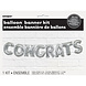 Ballonnen Letter Set Congrats zilver 35cm Ballonnen Letter Set Congrats zilver 35cm