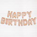 Folie Ballon Happy Birthday Rose Goud Leeg 4,31m Folie Ballon Happy Birthday Rose Goud Leeg 4,31m