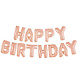 Folie Ballon Happy Birthday Rose Goud Leeg 4,31m Folie Ballon Happy Birthday Rose Goud Leeg 4,31m