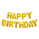 Folie Ballon Happy Birthday Goud Leeg 4,31m Folie Ballon Happy Birthday Goud Leeg 4,31m