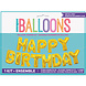 Folie Ballon Happy Birthday Goud Leeg 4,31m Folie Ballon Happy Birthday Goud Leeg 4,31m