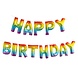 Folie Ballon Happy Birthday Regenboog Leeg 4,31m Folie Ballon Happy Birthday Regenboog Leeg 4,31m