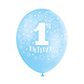 Ballonnen 1st Birthday Blauw 30cm 5st Ballonnen 1st Birthday Blauw 30cm 5st