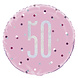 Helium Ballon 50 Jaar Roze 45cm leeg Helium Ballon 50 Jaar Roze 45cm leeg