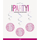 Hangdecoratie 16 Jaar Roze 81cm 6st Hangdecoratie 16 Jaar Roze 81cm 6st