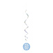 Hangdecoratie 60 Jaar Blauw 81cm 6st Hangdecoratie 60 Jaar Blauw 81cm 6st