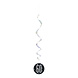 Hangdecoratie 60 Jaar Zwart 81cm 6st Hangdecoratie 60 Jaar Zwart 81cm 6st