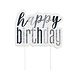 Happy Birthday Kaarsen Set Glitter Zwart 13 delig Happy Birthday Kaarsen Set Glitter Zwart 13 delig